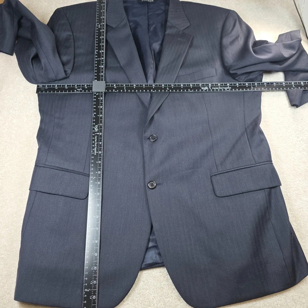 Jos. A. Bank Signature Collection Blazer Mens 46R Navy Blue Wool Notch Lapel
